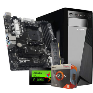 GNC BUSINESS 4 RYZEN 3 3200G 3.6GHz,Radeon Vega 8, MB BIOSTAR B450MX-S, RAM DDR4 8GB 2666MHz, SSD 240 GB, WIN 11 PRO, OFFICE HOME AND BUSINESS 2019